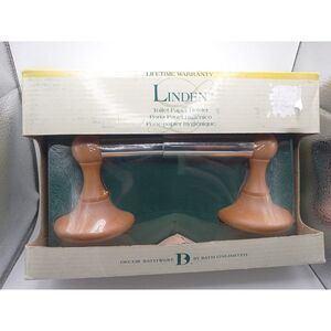 BATH UNLIMITED DECOR BATHWARE LINDEN TOILET PAPER HOLDER 51107 OAK